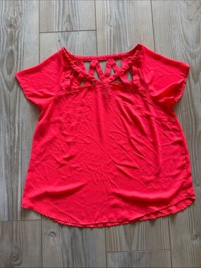 Torrid Georgette Cage Front Blouse